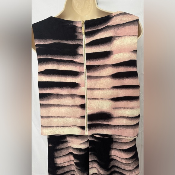 Ivanka Trump Black, Pink blush, and cream Patterned Dress - Picture 6 of 15